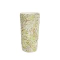 Melrose International Melrose International 74634DS 11.25 x 6 in. Cement Vase with Leaves - Set of 2 74634